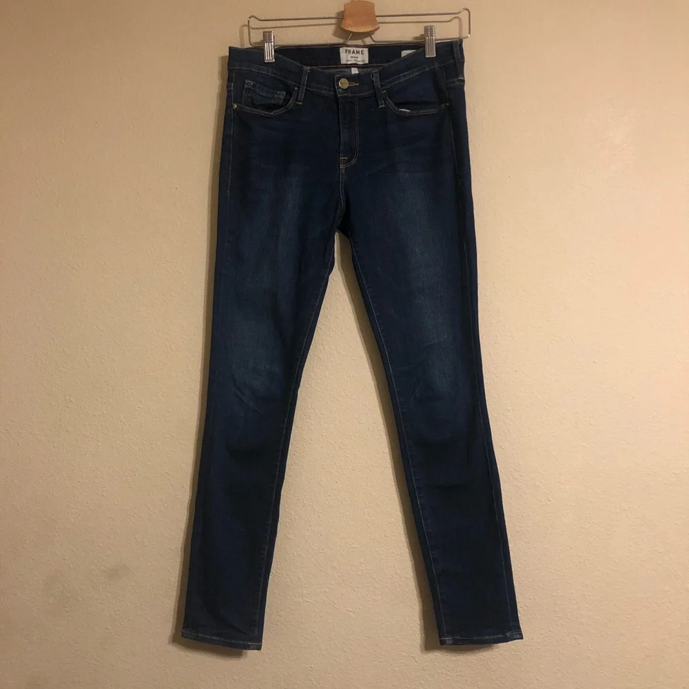 FRAME Skinny de Jeanne Crop‎ Jeans - Picture 2 of 15